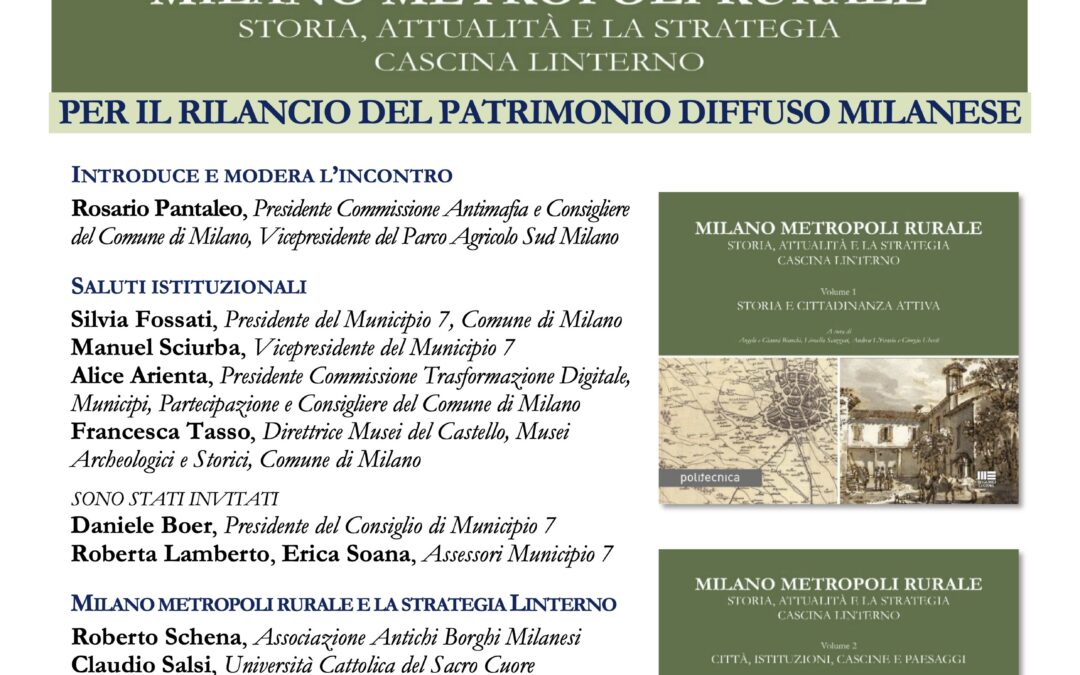 Milano Metropoli Rurale. Storia, attualità e la strategia Cascina Linterno