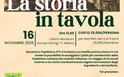 “La storia in tavola” al Centro Nocetum